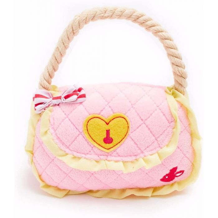 A dog toy that looks like a handbag