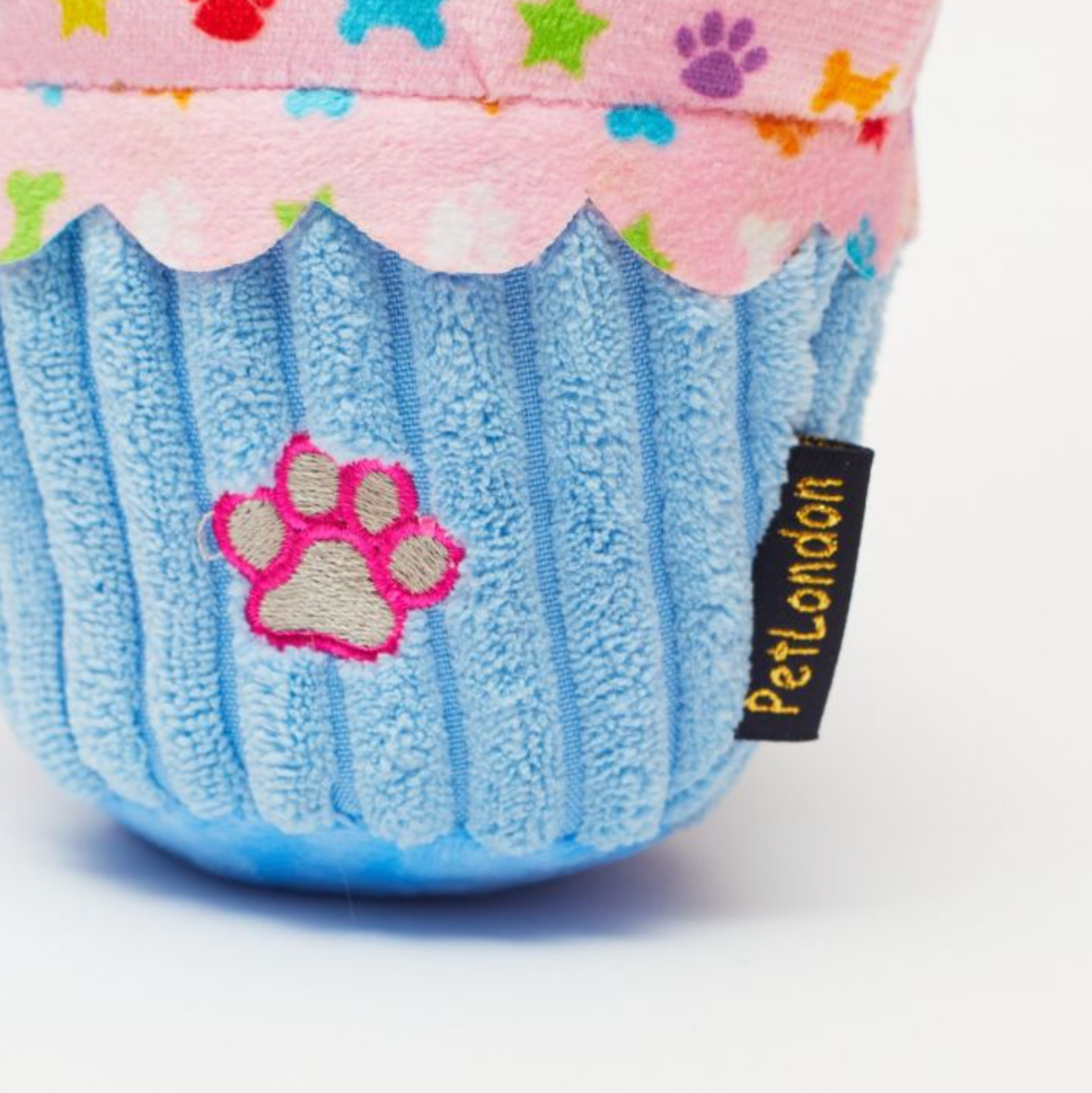 Happy Birthday Cupcake Dog Toy-with rope tug and embroidered – Pet